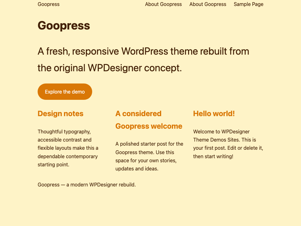 Goopress Theme