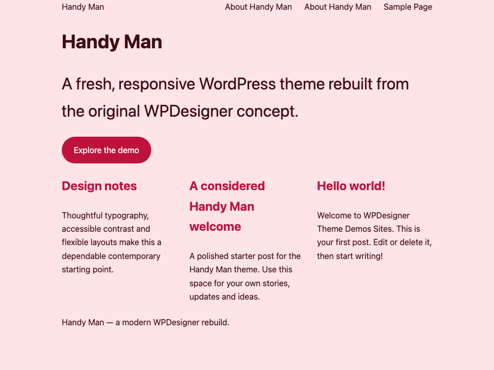 Handy Man WordPress Theme
