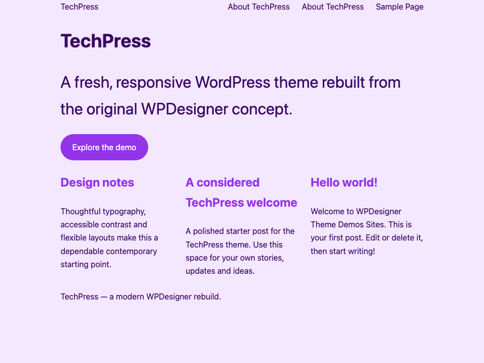 TechPress Theme